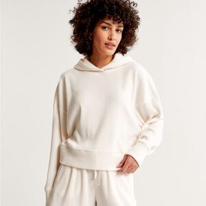 Abercrombie & Fitch ribbed jogger and hoodie matching  set